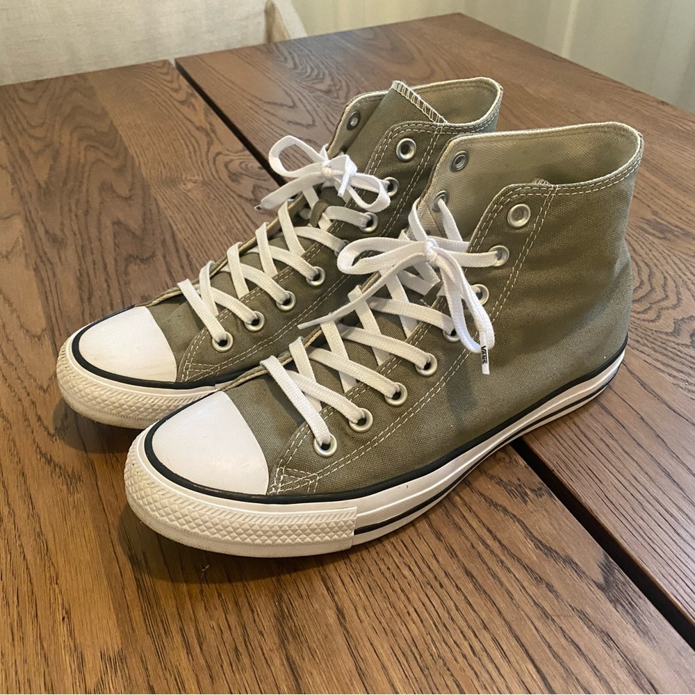 Mens Converse Chuck Taylor Light Field Surplus Green/Grey Size 8.5